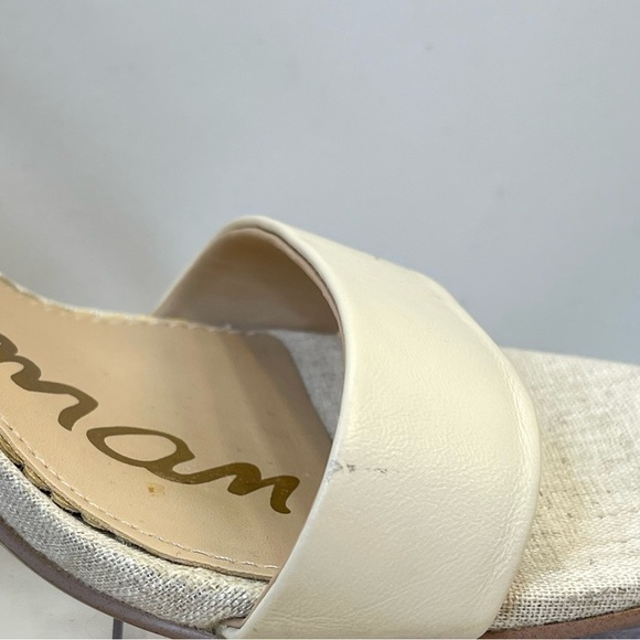 Sam Edelman Yaro Ankle Strap Snake Embossed and beige Block heel Sandal 9.5 - Picture 8 of 11